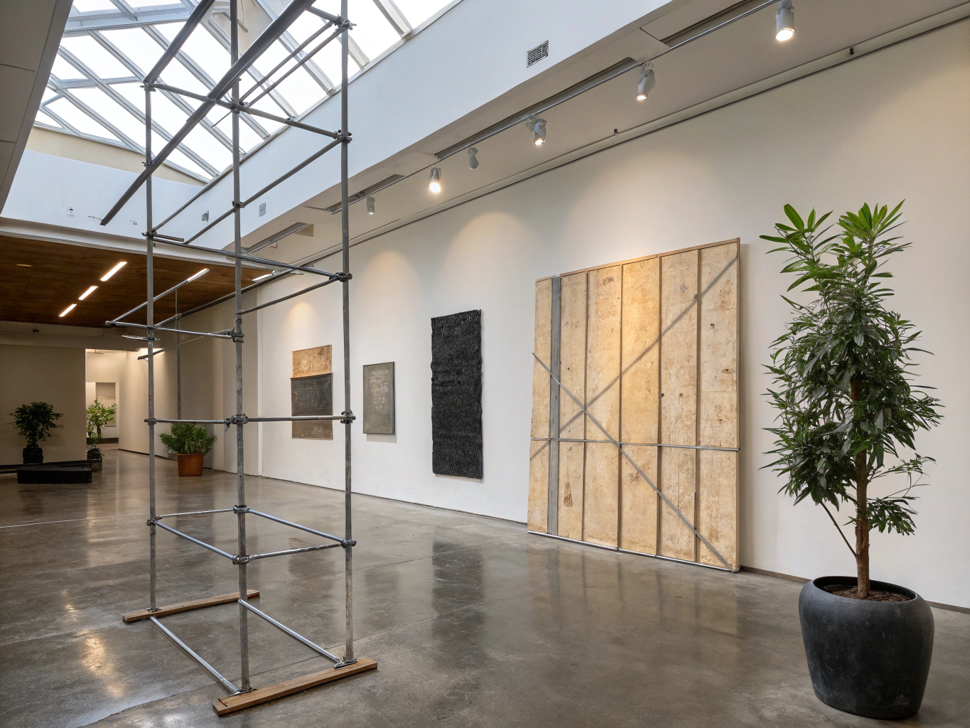 Contemporary art installation and creative space